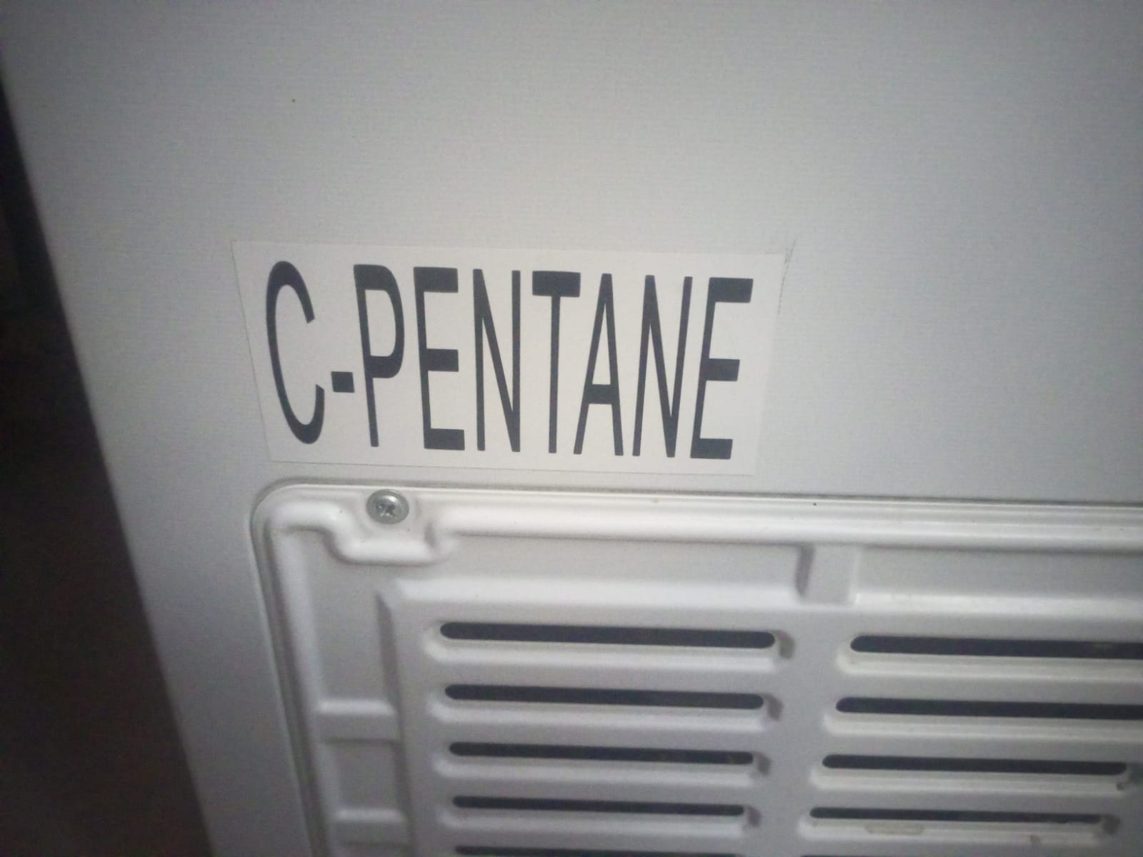 C-Pentane (Cyclopentane) in My Freezer