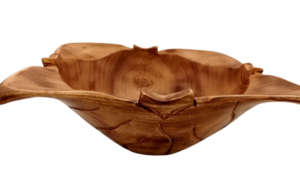 Bring a natural touch to your home with our 12-Inch Wooden Cabbage-Shaped Bowl, meticulously handcrafted to resemble the intricate shape of a cabbage. This unique design brings a blend of nature-inspired beauty and functionality, making it a standout piece for any setting. Features: Cabbage-Inspired Design: Shaped to mimic the organic, layered look of a cabbage, adding an earthy, artistic touch to your space. Generous Size: With a 12-inch diameter, it’s perfect for serving salads, fruits, or as a stunning decorative centerpiece. Handcrafted Excellence: Each bowl is made from high-quality, sustainably sourced wood, ensuring durability and a smooth, natural finish. Versatile Use: Ideal for both functional serving and as a unique home décor item. Why Choose This Bowl? A beautiful representation of nature that adds charm to any room or dining area. Easy to clean and maintain for everyday or occasional use. Crafted by Kenyan artisans, supporting local craftsmanship and sustainability. Makes a thoughtful and eco-friendly gift for special occasions. Celebrate the beauty of nature with this 12-Inch Wooden Cabbage-Shaped Bowl, bringing both function and artistry into your home. Order yours today to enjoy a unique, handcrafted piece!