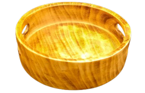 Round Wooden Tray - 10inch.fw