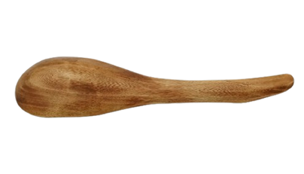 Wooden Handcrafted  Cooking and Serving Spoon - 10 inches - Image 2