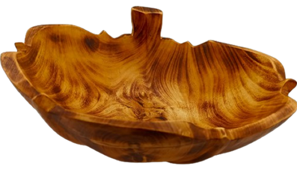 handcrafted cabbage leaf bowl 12 inches