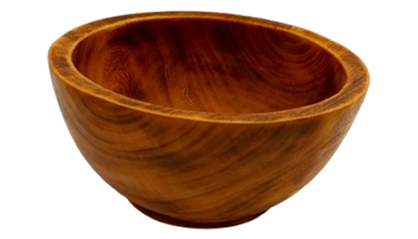 Handcrafted 12-Inch Smooth Jacaranda Wood Bowl